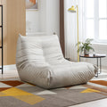 Beige Microfiber Leather Memory Foam Floor Sofa C40252
