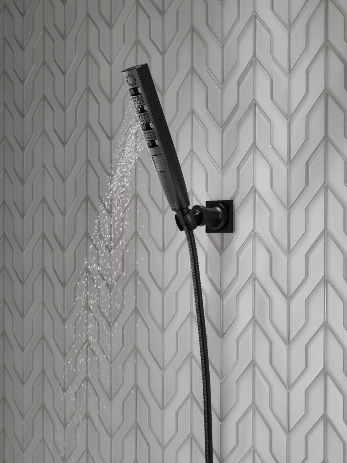 Black Multi Function Hand Shower O801