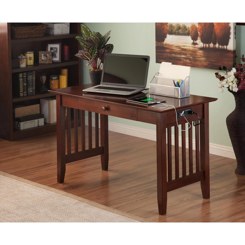 Desk with Drawer and Charging Station L9714
