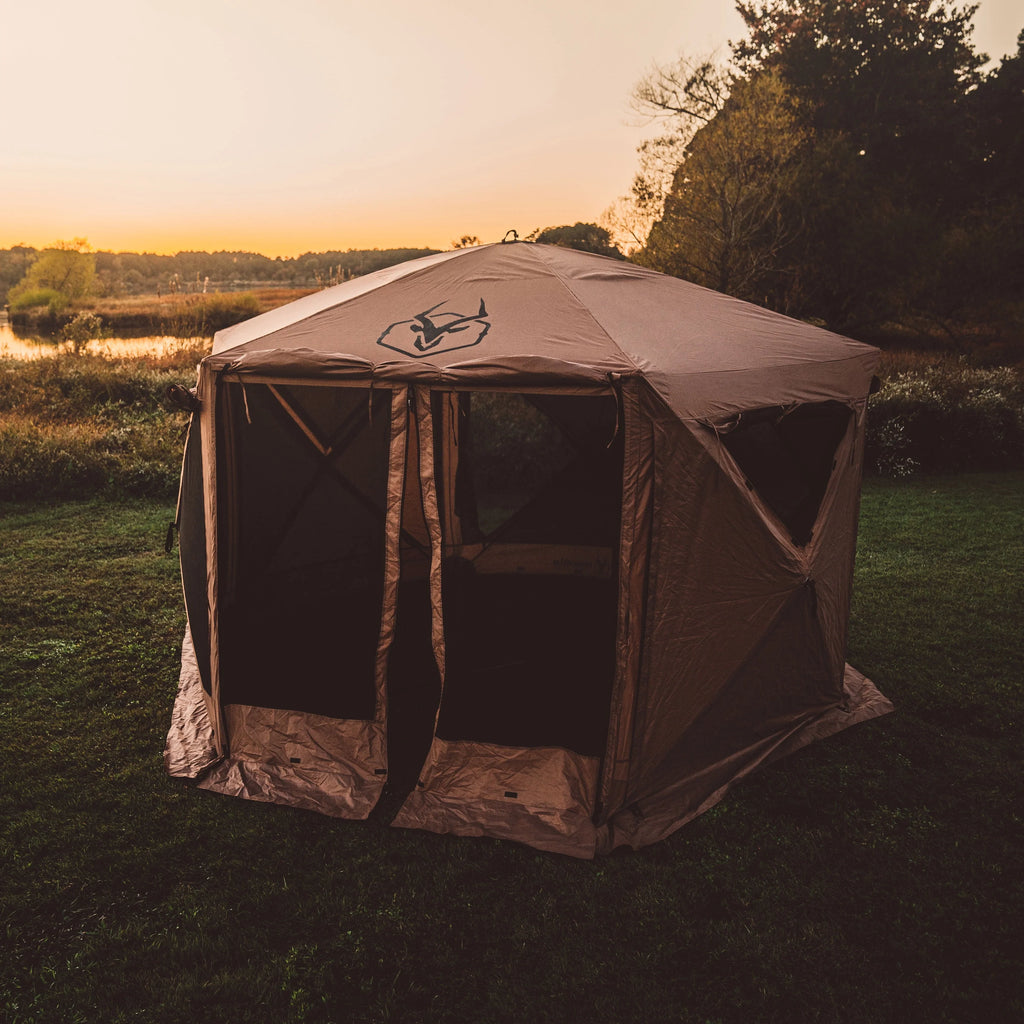 12x12ft 6 Side 8 Person Pop Up Gazebo Tent R981