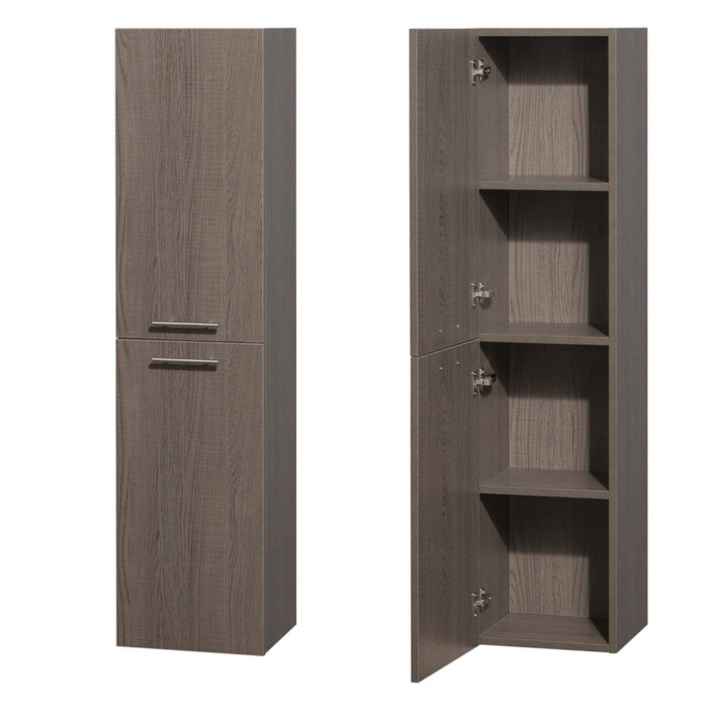 Grey Oak Wall Vanity Cabinet T795