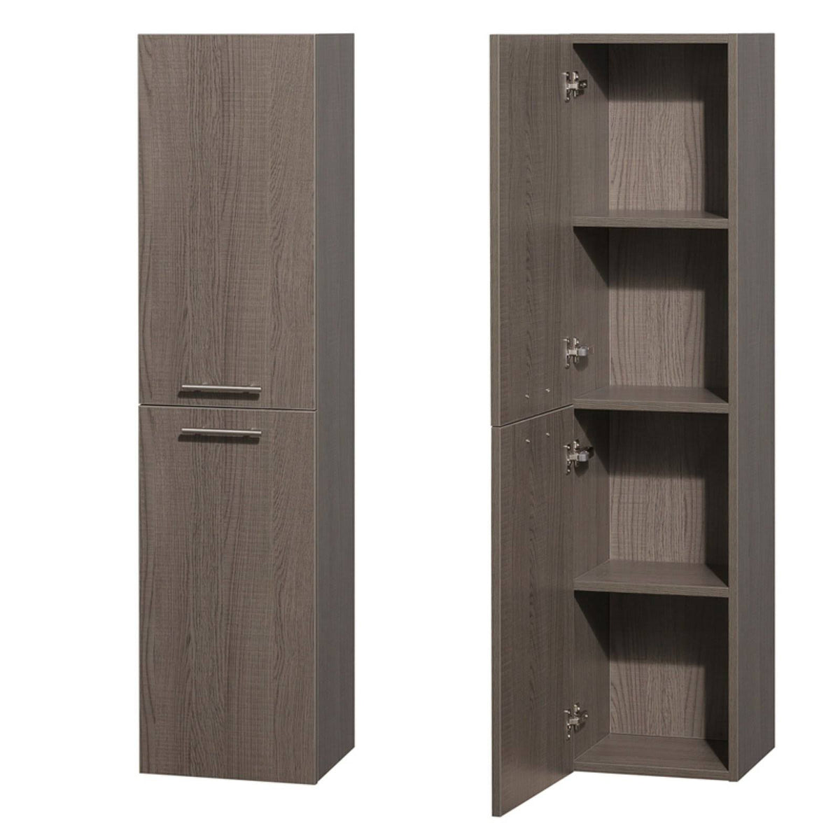 Grey Oak Wall Vanity Cabinet T795