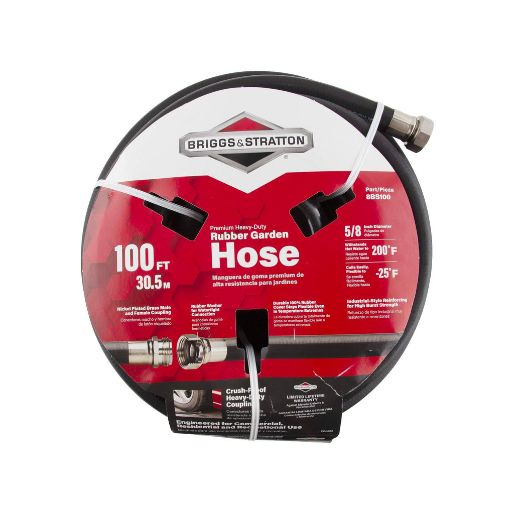 100-Foot Heavy-Duty Rubber Garden Hose Y578