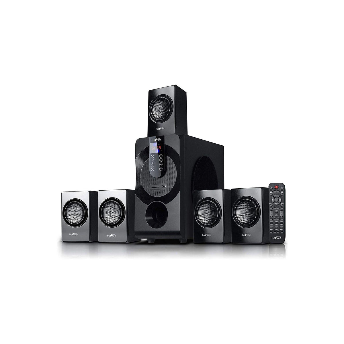 Black 5.1 Channel Bluetooth Surround Sound Speaker System K64000