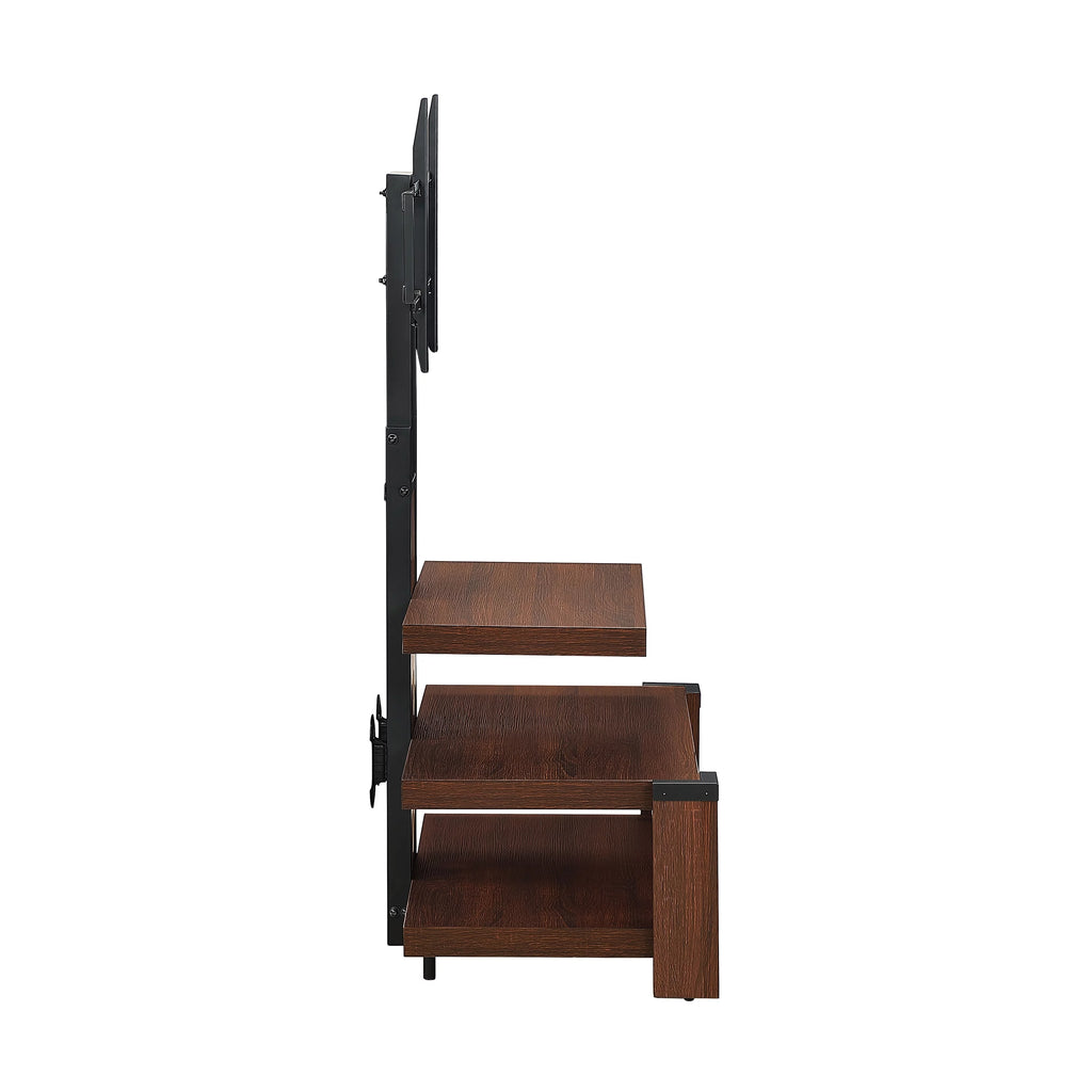 3-Shelf Television Stand with Floater Mount for TVs up to 55", Cherry D24155