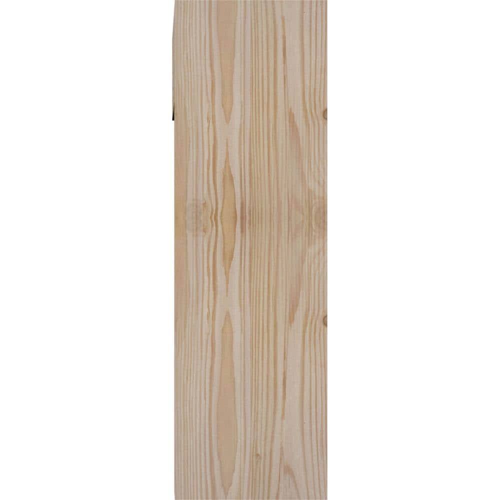 Traditional Block Smooth Bracket with Offset Brace, Douglas Fir K7206