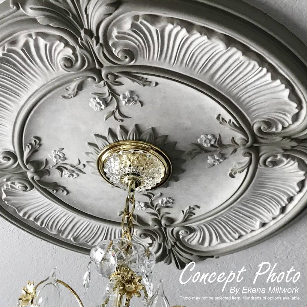 Hand-Painted Flash Copper Ceiling Medallion Y26087