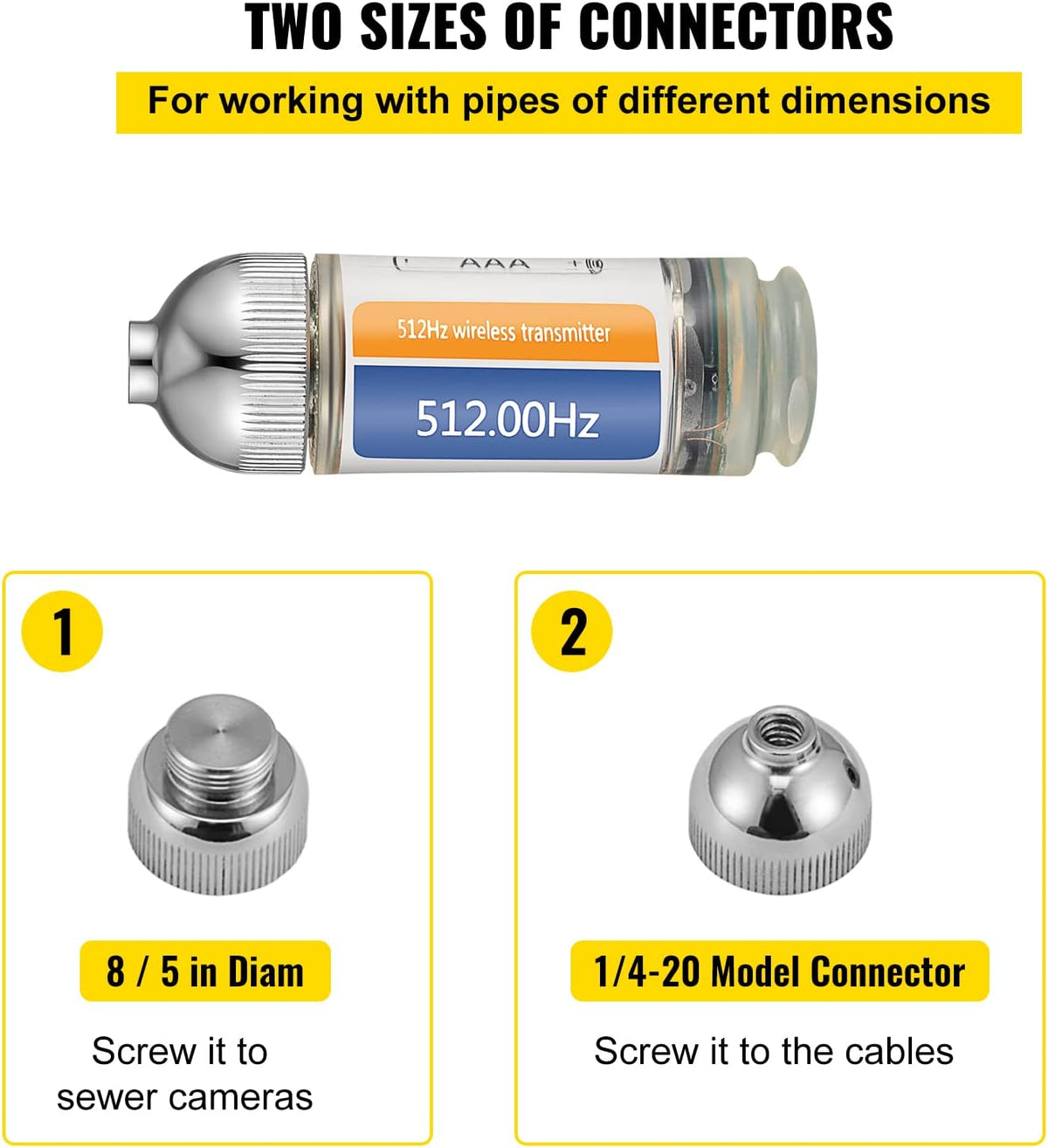 512HZ Sonde with 1/4-20 Connectors for Locating Pipelines I120598