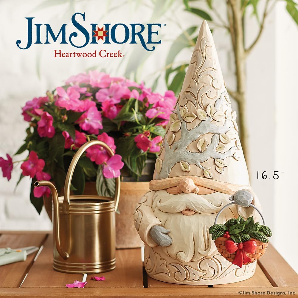 Four Seasons Gnome Statue with 4 Baskets Figurine 16.5 Inch Multicolor P18604
