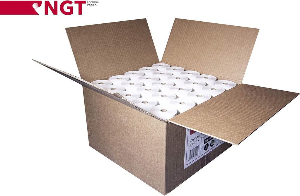 100 pcs 2 ¼-inch x 230' Thermal Paper Rolls H542