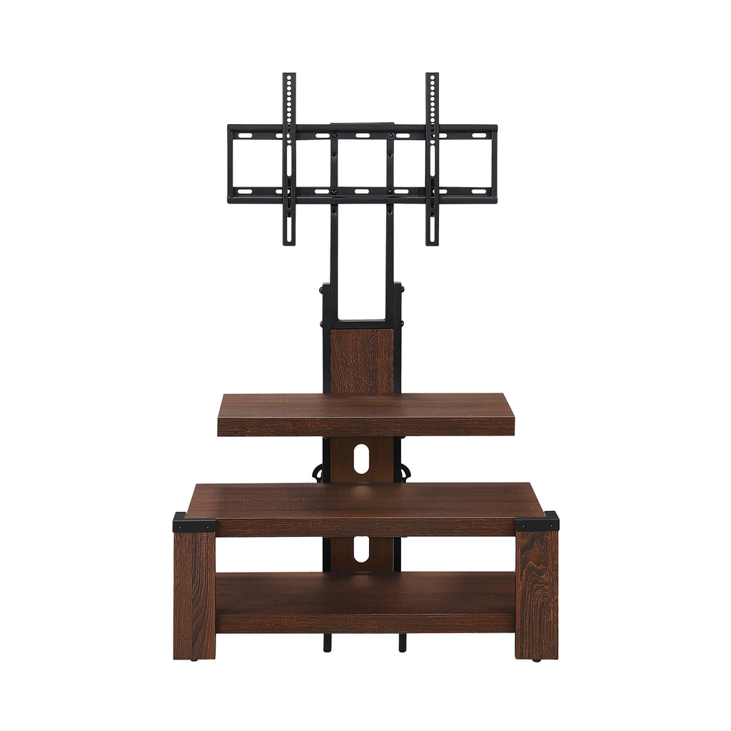 3-Shelf Television Stand with Floater Mount for TVs up to 55", Cherry D24155