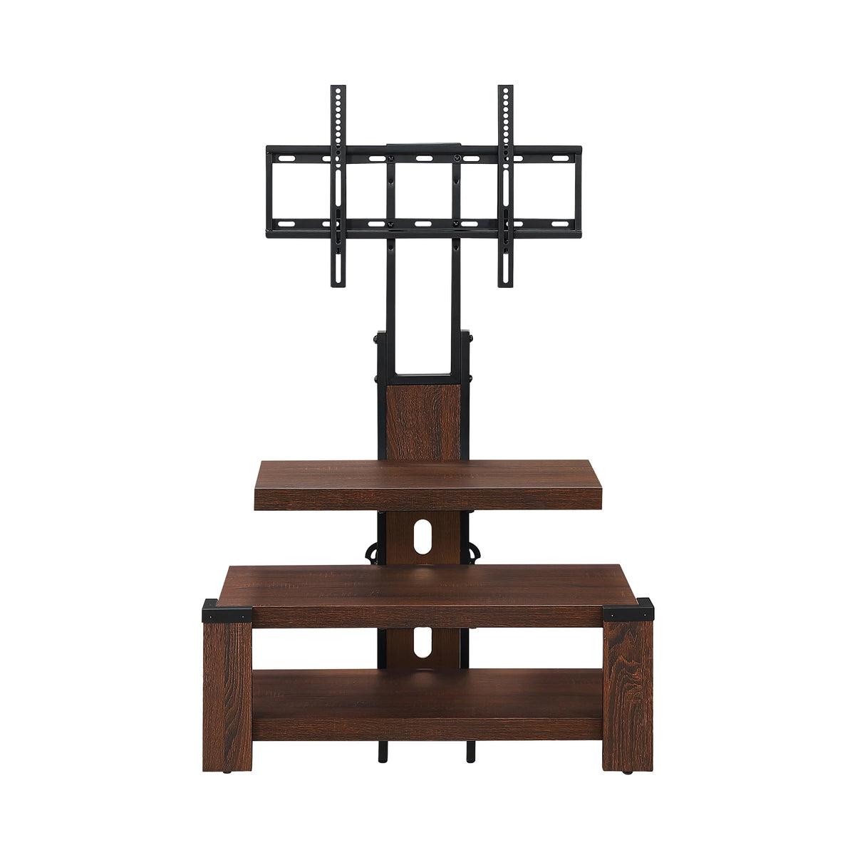 3-Shelf Television Stand with Floater Mount for TVs up to 55", Cherry D24155