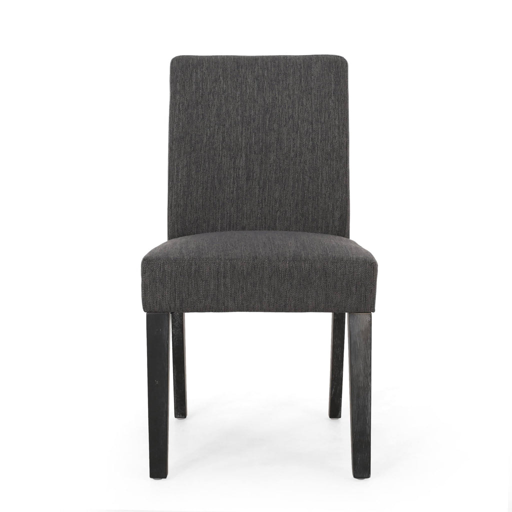 Dark Brown Upholstered Dining Chair, Set of 2 Z102