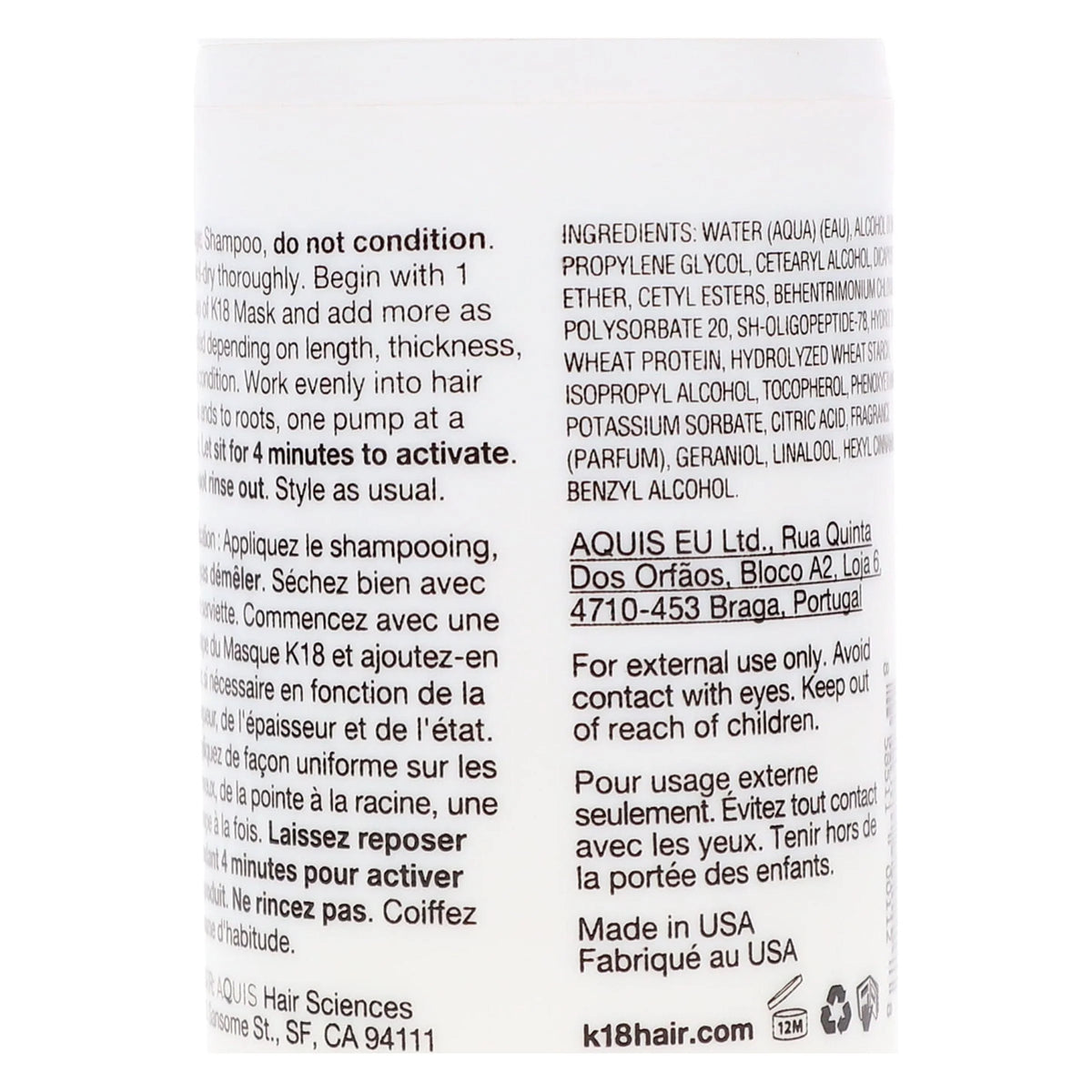Leave-In Molecular Repair Hair Mask 1.7 oz S794