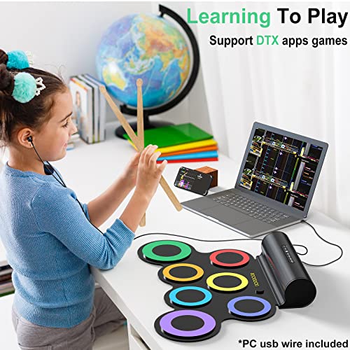 7-Pad Electric Drum Set with Headphone Q9532