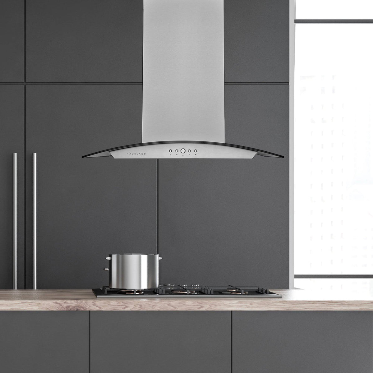 30x22 600 CFM Convertible Island Range Hood in Stainless Steel H701478