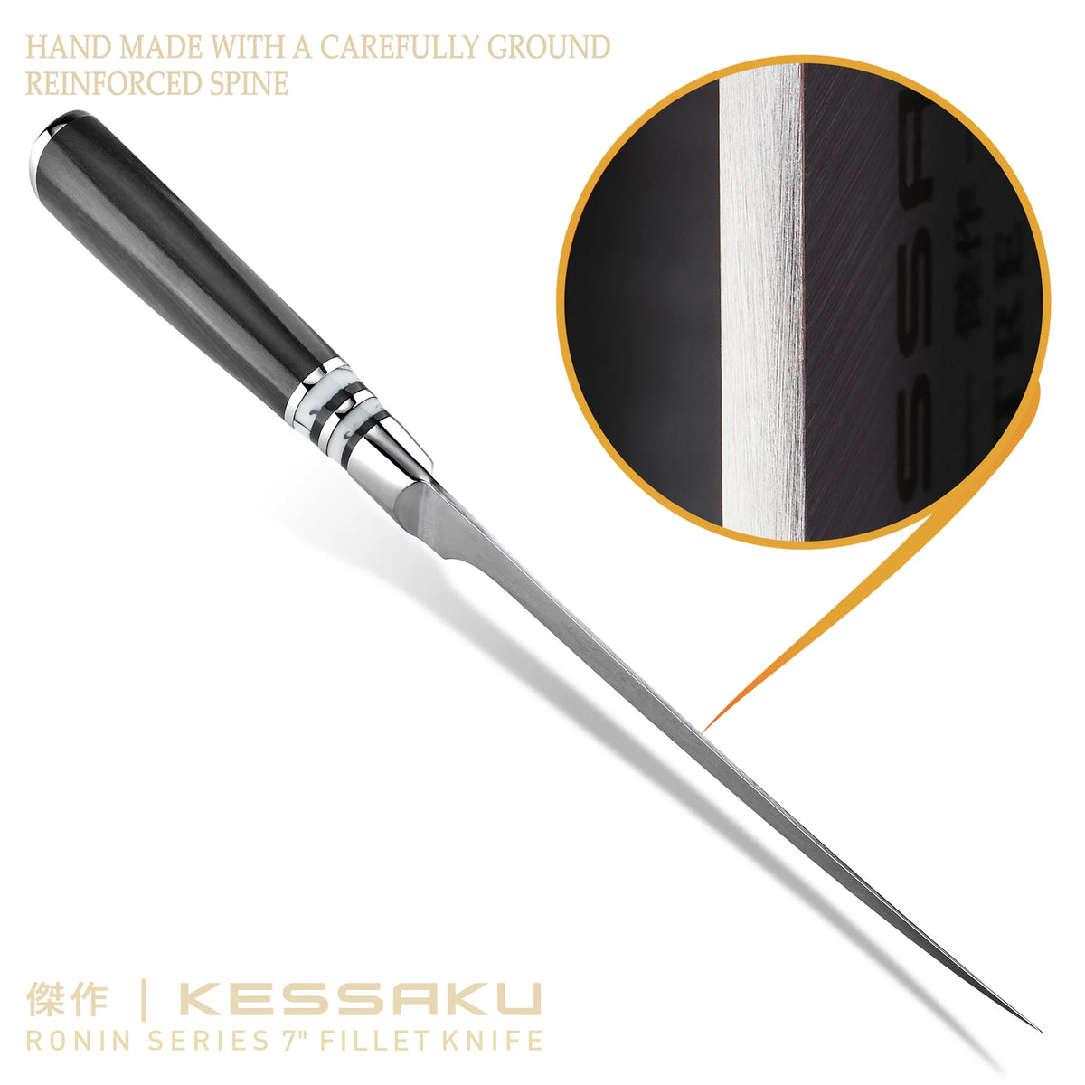 7 inch Flexible Forged High Carbon Stainless Steel Fillet Knife V772424