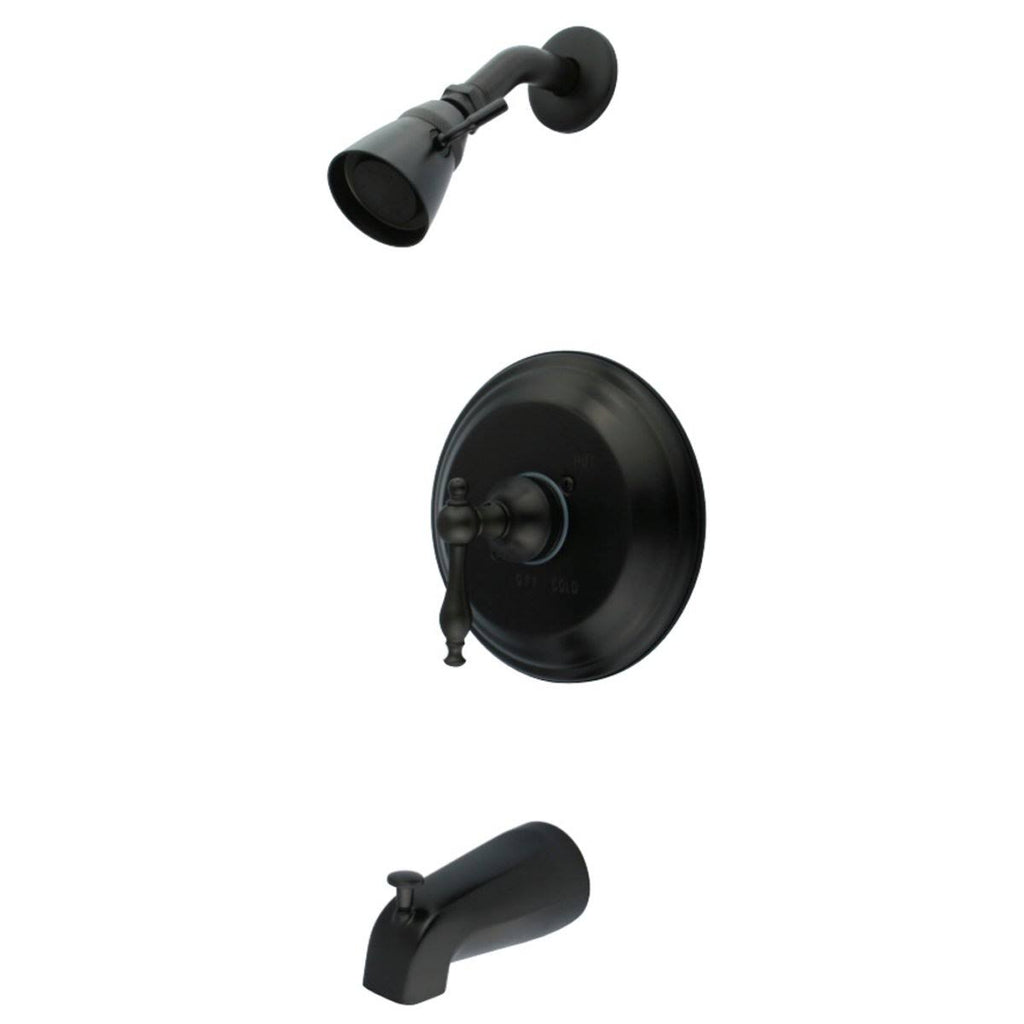 Brushed Nickel Tub and Shower Faucet A36873
