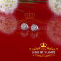 925 Sterling Silver Diamond Stud Earrings S91132