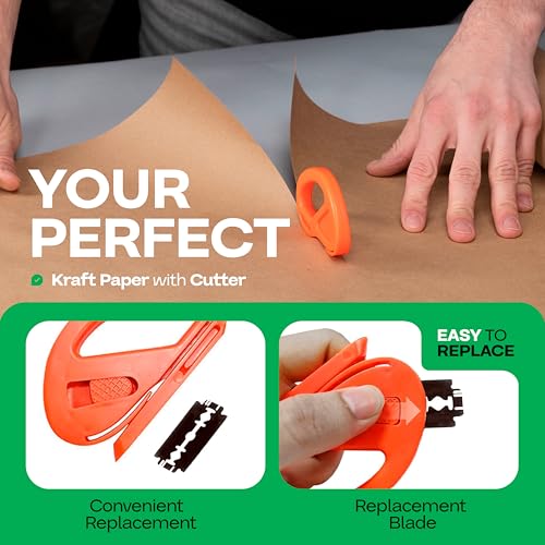 Brown Kraft Paper Roll 24" x 1800" with Cutter I7244