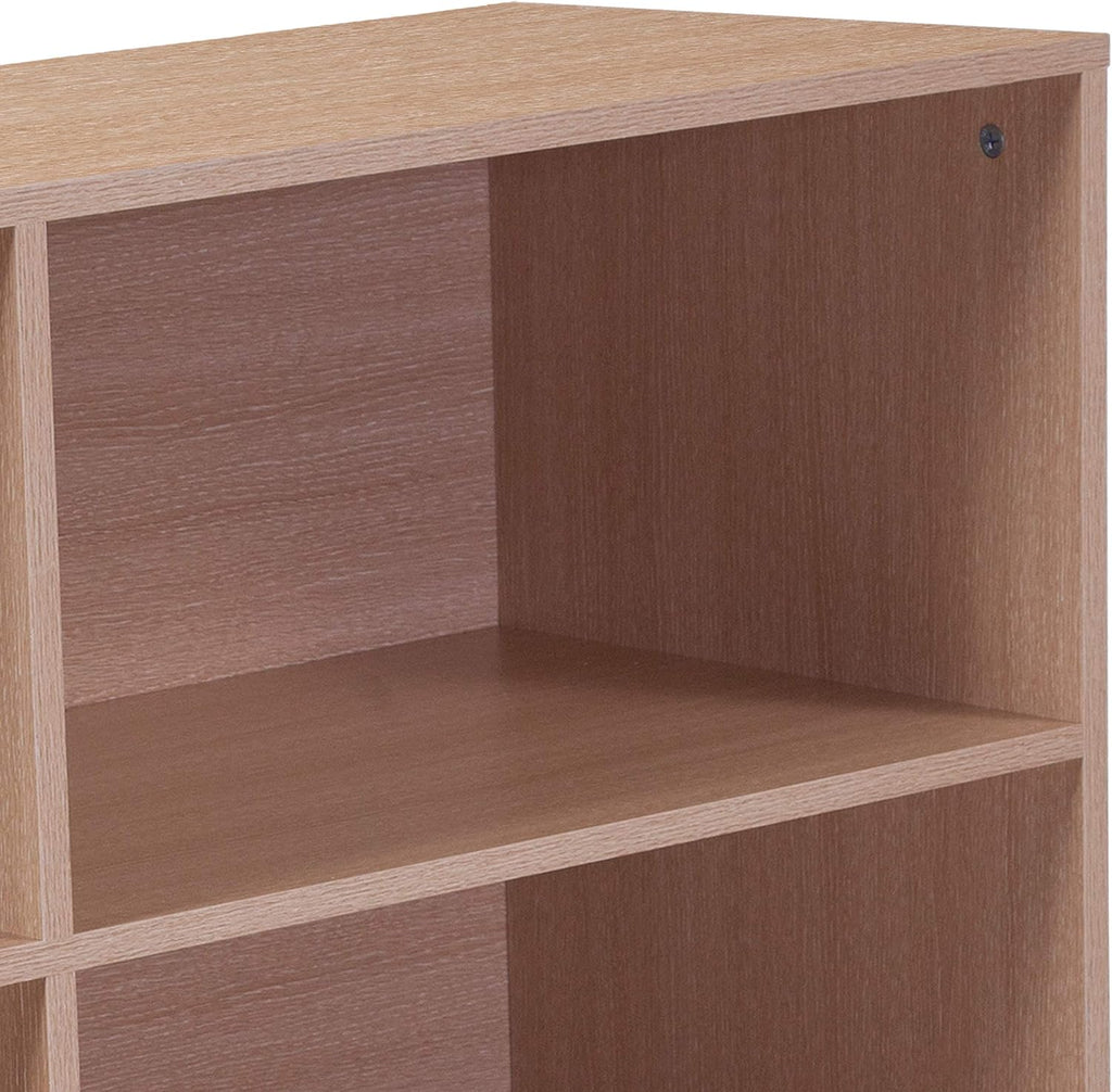 4 Shelf Oak Wood Grain Bookcase M2914