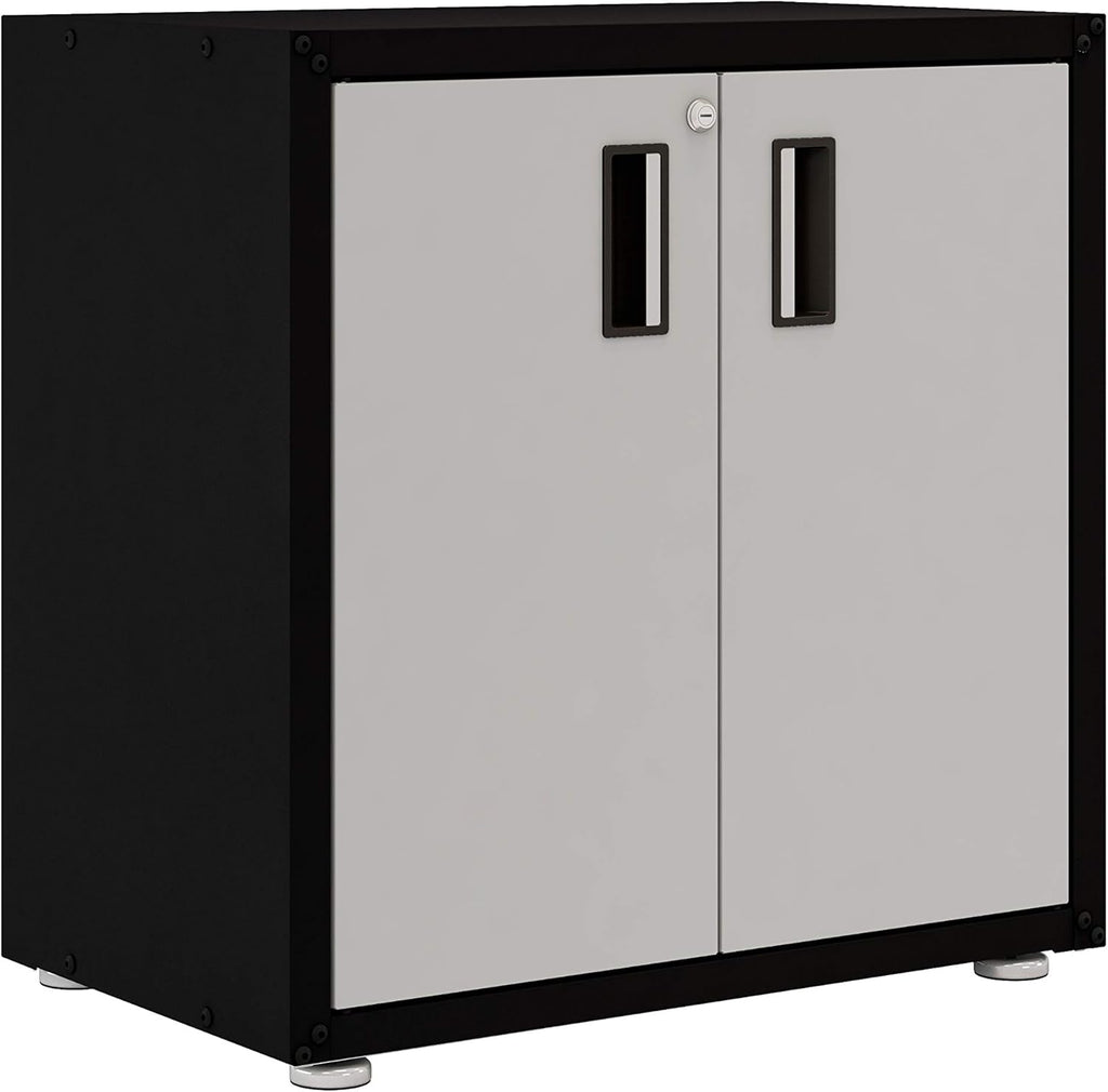 Steel Cabinet with Two Doors (Black) K502