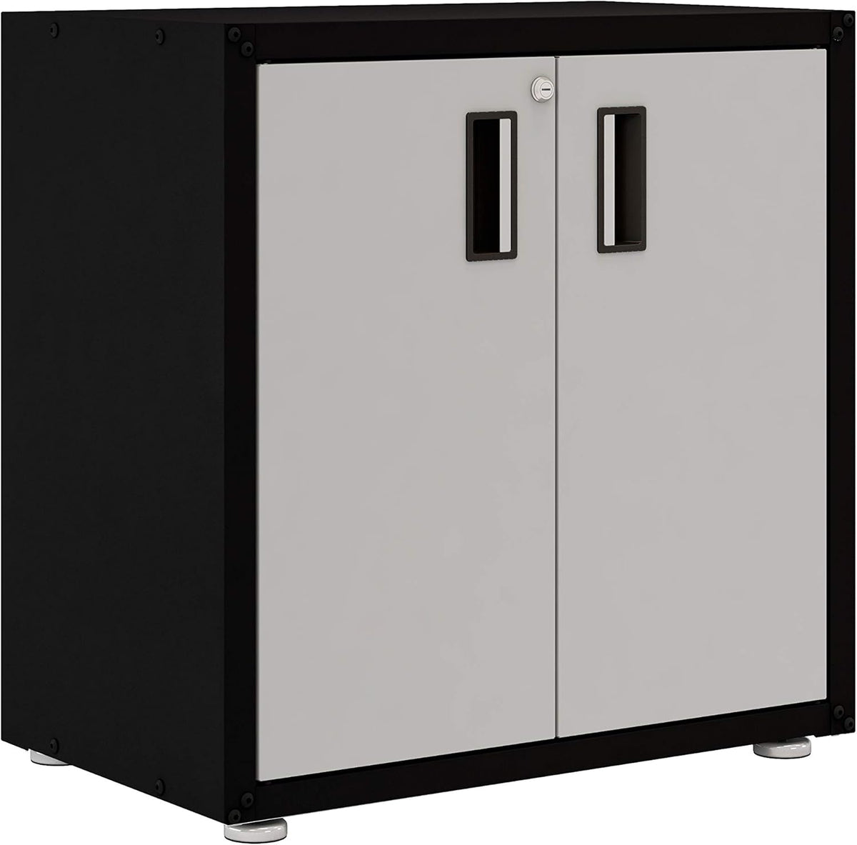 Steel Cabinet with Two Doors (Black) K502