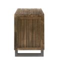 Reclaimed Oak Wood Nightstand with Metal Legs G781809