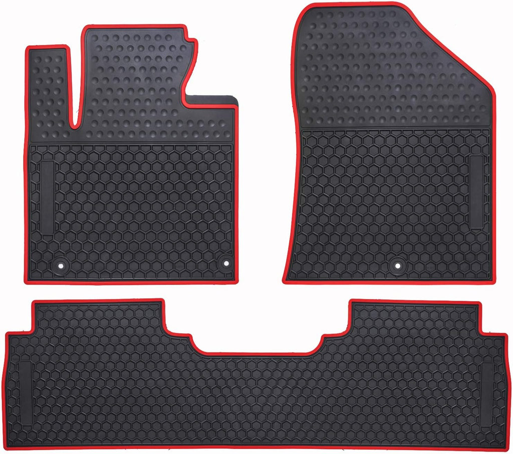 Black Odorless Washable Rubber Car Floor Mats S962