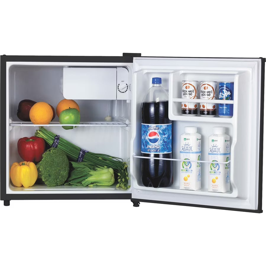 Compact Refrigerator - 1.60 Ft³ - Manual Defrost - Reversible - Black Z343940
