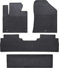 Black Odorless Washable Rubber Car Floor Mats S962