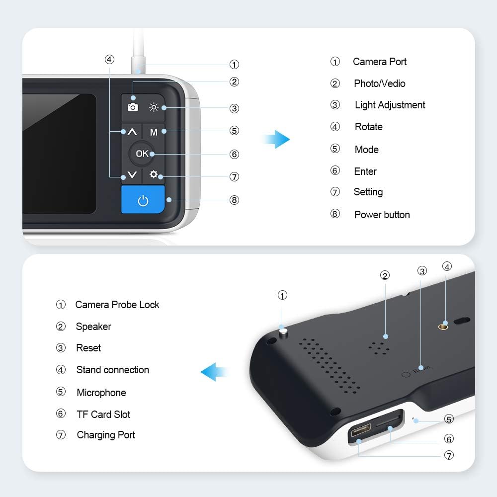 1080P HD Ear Camera with IPS Screen and 32G Card I340