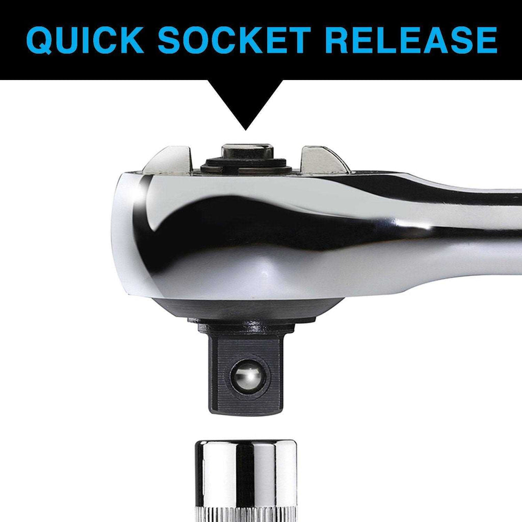 1/4 Drive Gearless Ratchet with Socket Quick Release R890