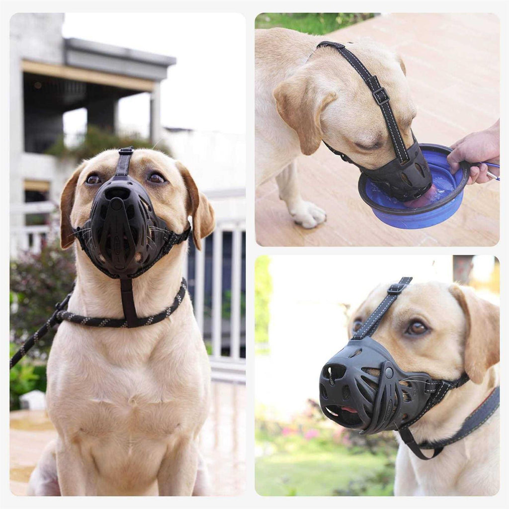 Adjustable Breathable Basket Dog Muzzle J552