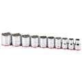 3/8 in. Drive SAE Chrome Socket Set, 10-Piece K574994