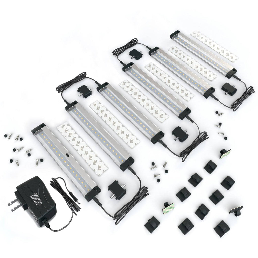 6 Panels 7 inch LED Dimmable Under Cabinet Lighting Kit S386