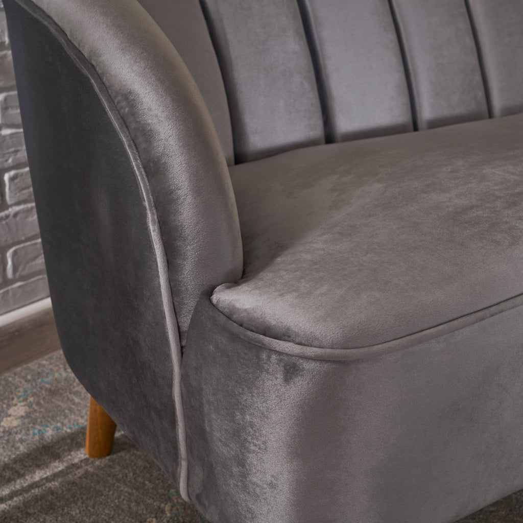 Seafoam Blue Velvet Club Chairs (Set of 2) V429