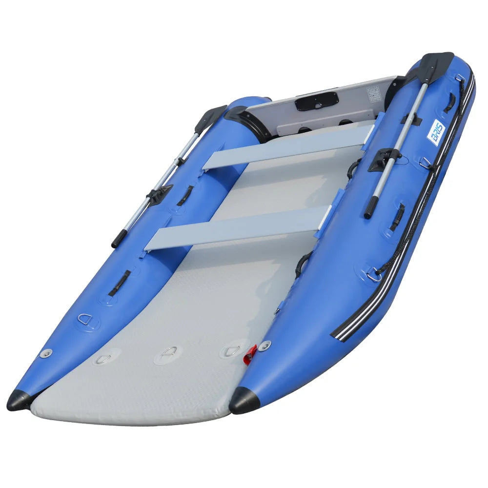 11 ft Inflatable Catamaran Boat Blue F166