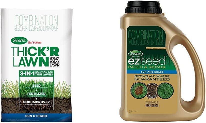 3 in 1 Lawn Fertilizer, Seed, & Soil Improver, 40 lb. Pack of 2 X114