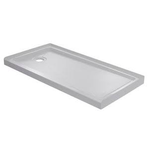 60 x 30 in. Rectangle Shower Base with Left Drain in White V795279