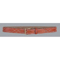 Black Nickel Fancy Stitch Lined Belt B28193
