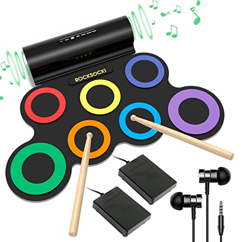 7-Pad Electric Drum Set with Headphone Q9532