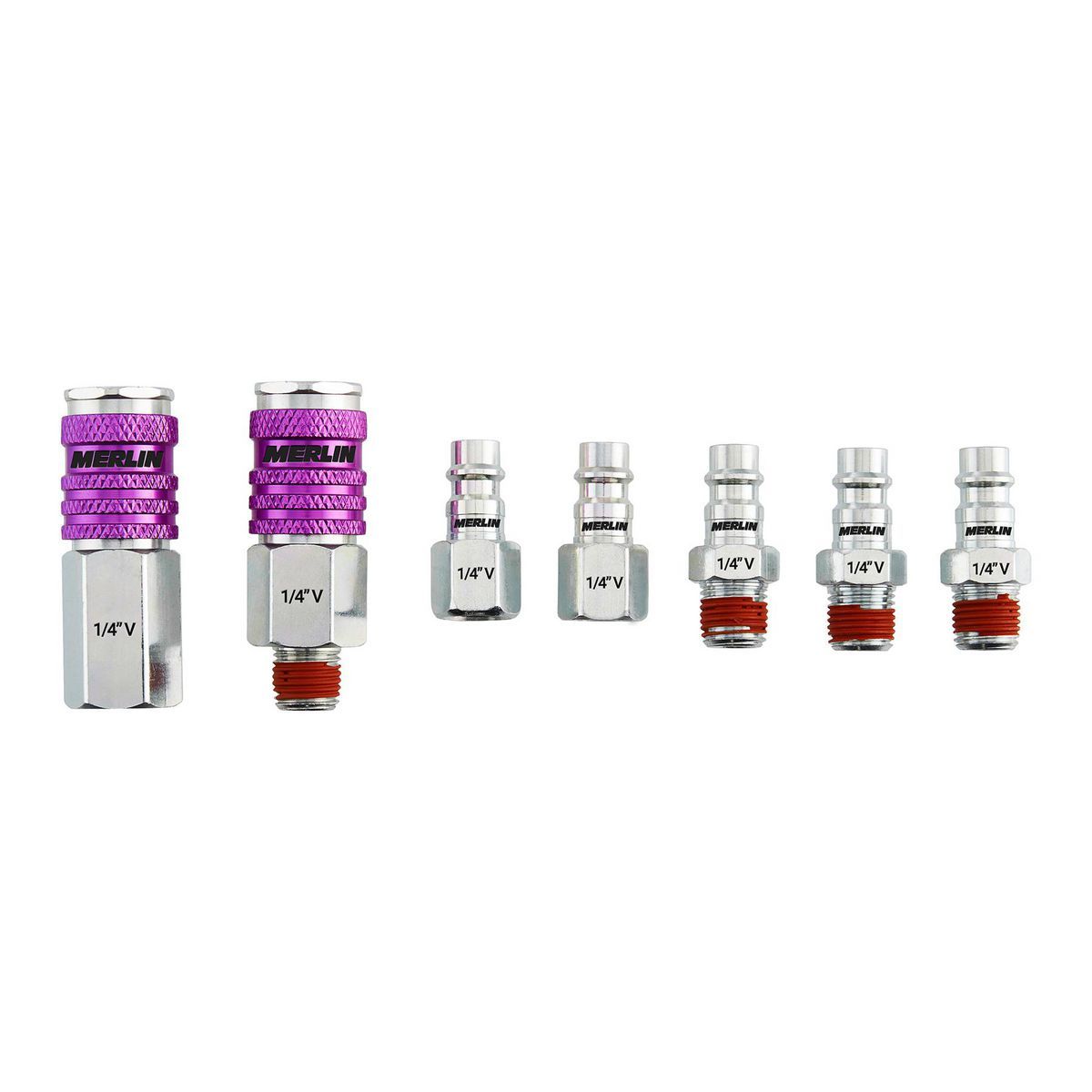 1/4 in. High-Flow Steel Coupler Connector Kit, 7-Piece F409