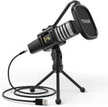 USB Microphone with Tripod Stand, Pop Filter, Shock Mount Q231037