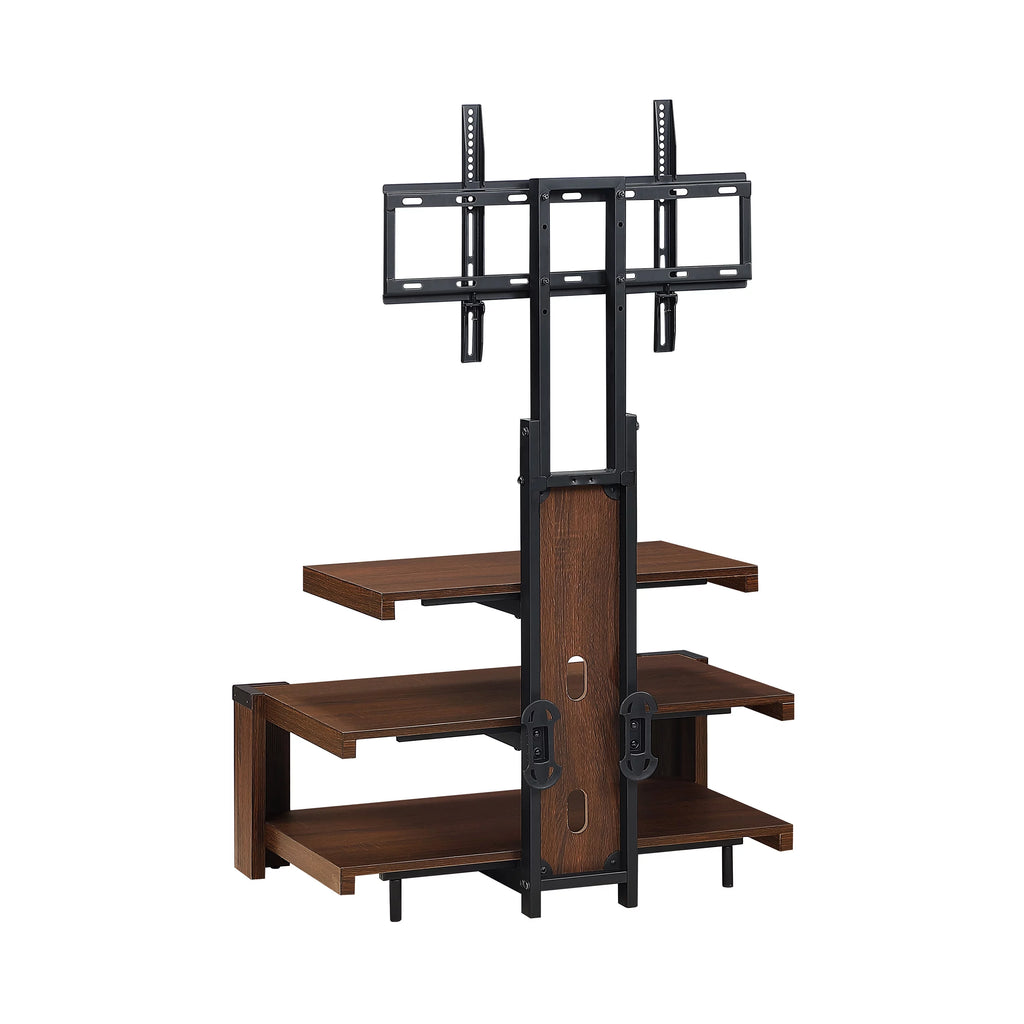 3-Shelf Television Stand with Floater Mount for TVs up to 55", Cherry D24155