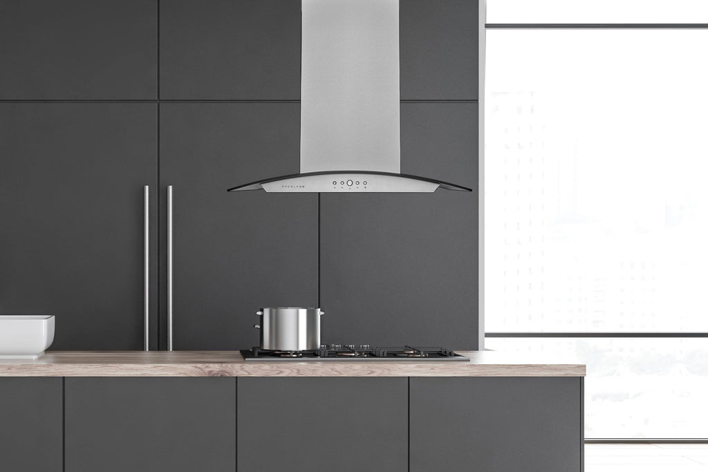 30x22 600 CFM Convertible Island Range Hood in Stainless Steel H701478