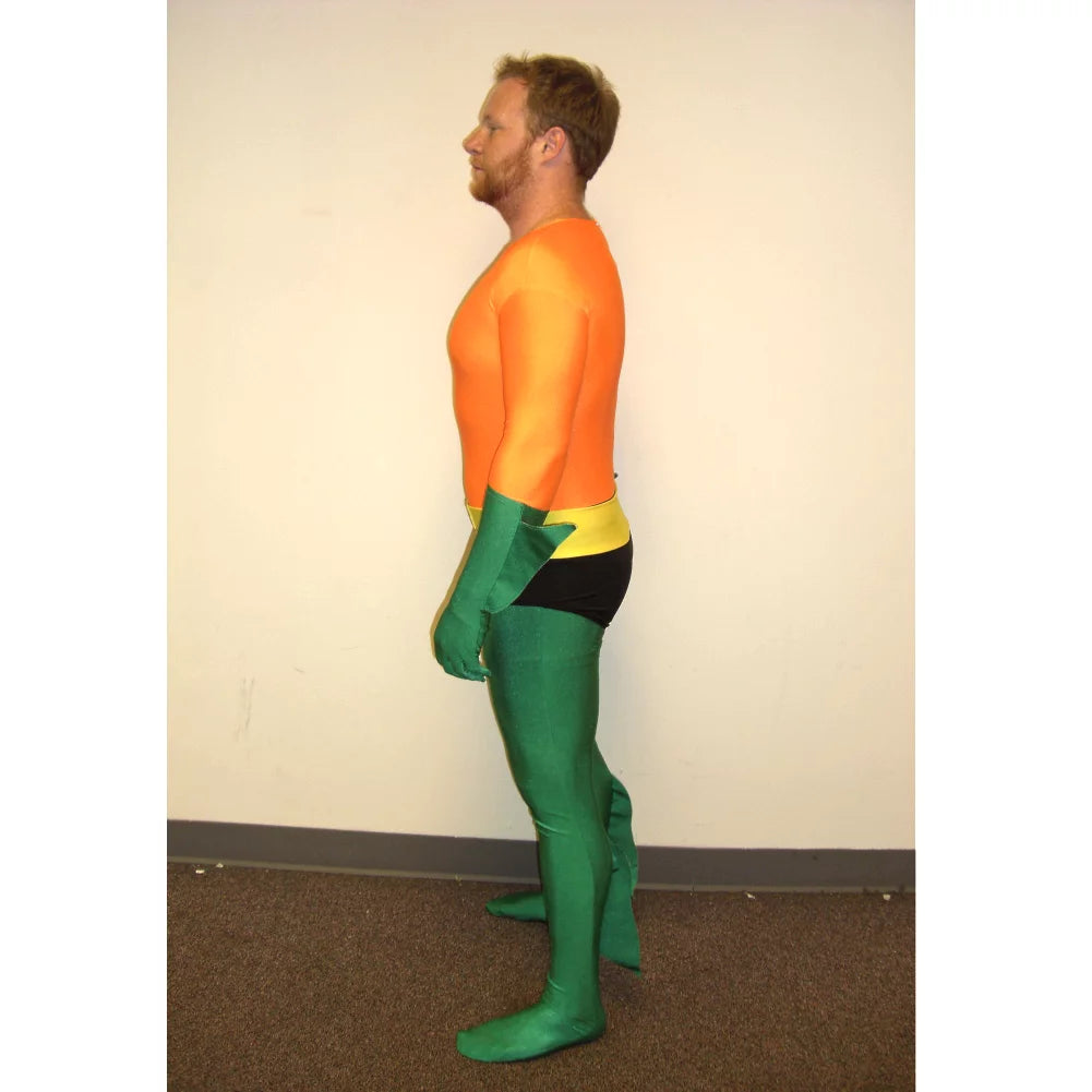 Aquaman Adult Costume Body Suit Spandex Superhero V635