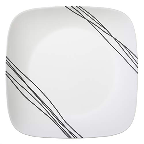 18-Piece Service for 6 Dinnerware Set, White Triple Layer Glass Z3609