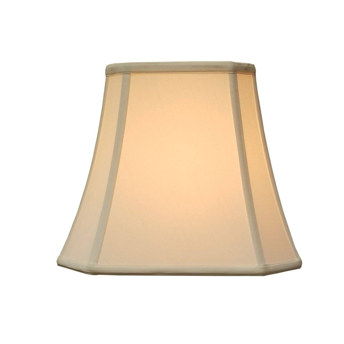 White Square Cut Corner Bell Lamp Shade Q417966