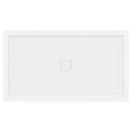 60 x 34 Single Double Threshold Shower Base Pan Center Drain White T5676